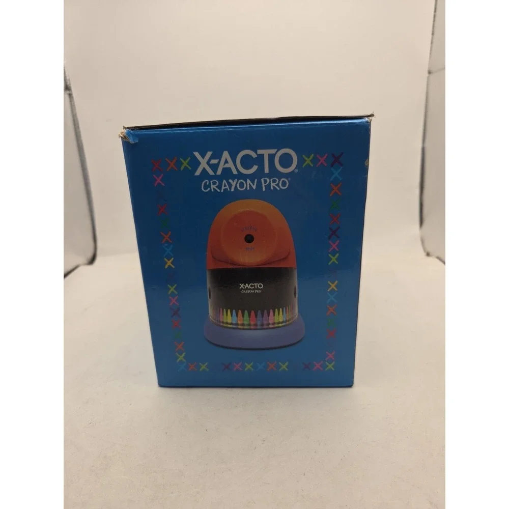 X-ACTO Crayon Pro Electric Sharpener SafeStart Automatic Motor - NEW OPEN BOX